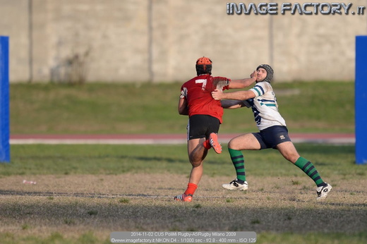2014-11-02 CUS PoliMi Rugby-ASRugby Milano 2009